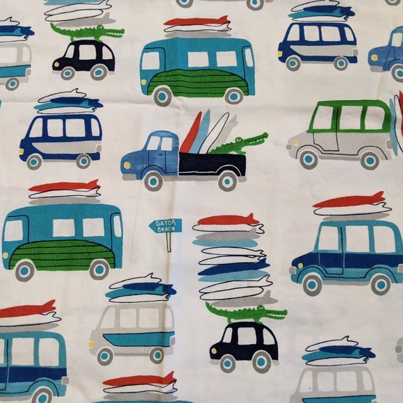 Pottery Barn Kids Cars Print Standard Pillow Case - Picture 6 of 8